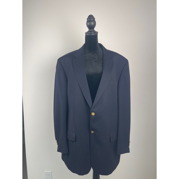 Botany 500 Other - Vintage Botany 500 Navy Blue Blazer 44R – 100% Worsted Wool – Made in Canada